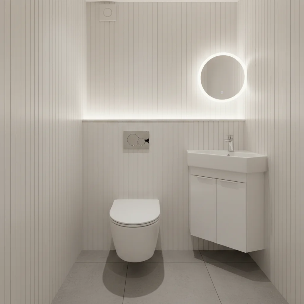 Na: Klein apart toilet