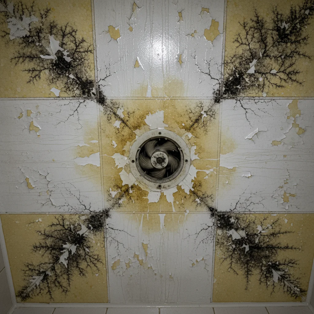 Voor: Schimmel plafond